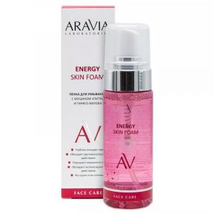 Aravia | Пенка для умывания с муцином улитки и гинкго билоба Energy Skin Foam