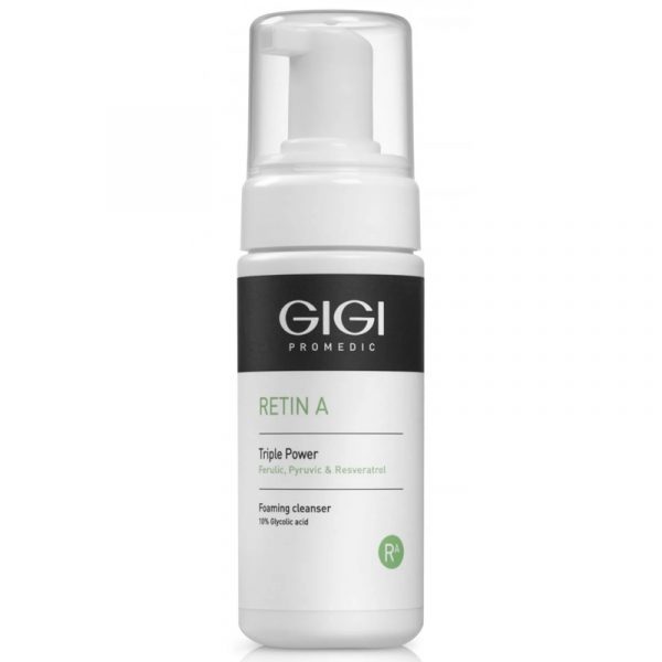GIGI Retin A Triple Power Очищающая пенка на основе 10% гликолевой кислоты