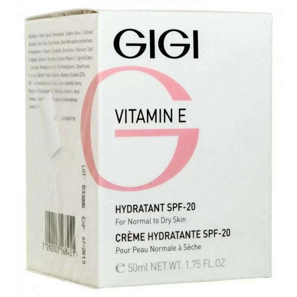 GIGI Vitamin E Увлажняющий крем для нормальной и сухой кожи SPF 20 50мл