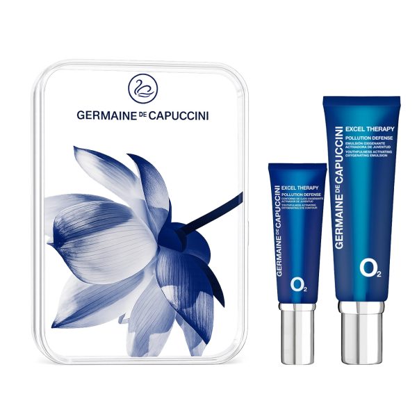 Набор Germaine de Capuccini - Эмульсия для лица и Крем для глаз Excel Therapy O2 (50 мл/15 мл)