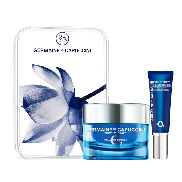 Набор Germaine de Capuccini - Крем для лица и Крем для глаз Excel Therapy O2 (50 мл/15 мл)