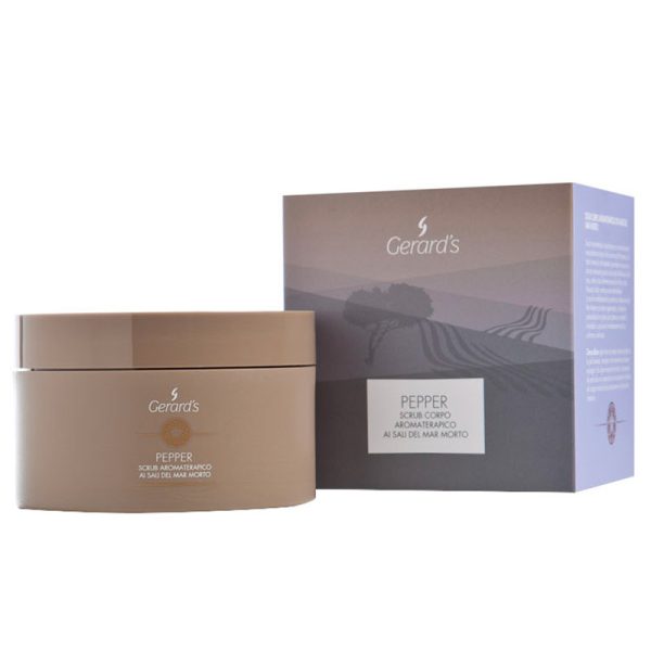 Gerard's Wellness Pepper Scrub – Ароматерапевтический скраб с солью мертвого моря, 200 мл