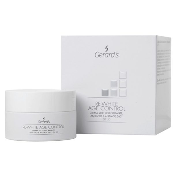 GERARD’S Re-White Age Control – Антивозрастной крем для лица SPF 50, 50 мл
