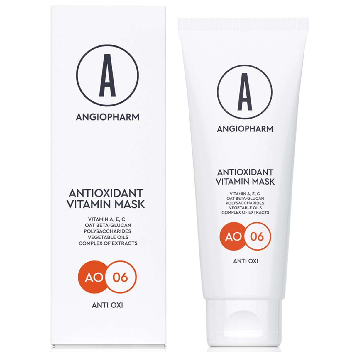 ANGIOPHARM - Антиоксидантная маска с витаминами А, Е и С (75 мл)