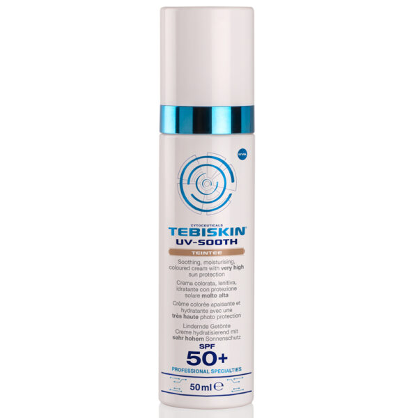 TEBISKIN UV-Sooth Teintee - Тонирующий успокаивающий крем с SPF 50+, 50 мл